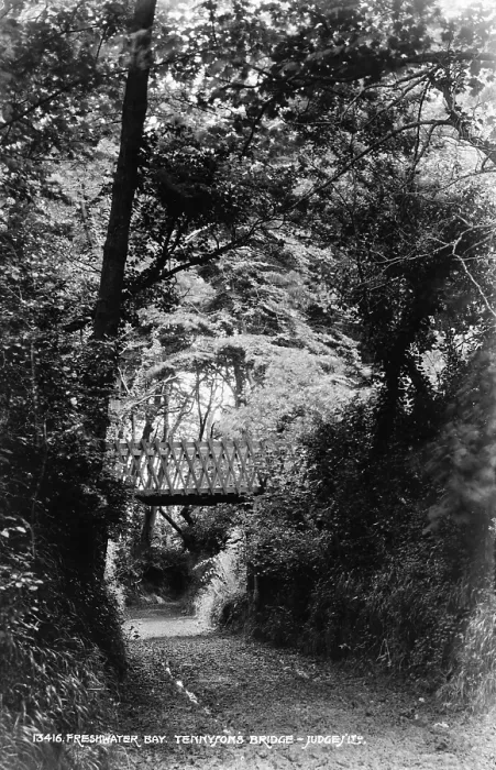 Framed Print : Tennyson's Bridge at Freshwater Bay Framed Print : Tennyson's Bridge at Freshwater Bay