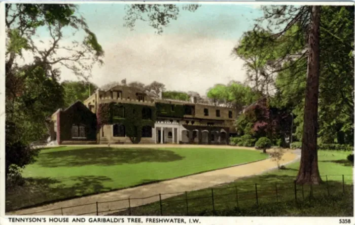 Framed Print : Tennysons House & Garibaldis Tree, Freshwater, Isle of Wig Framed Print : Tennysons House & Garibaldis Tree, Freshwater, Isle of Wig