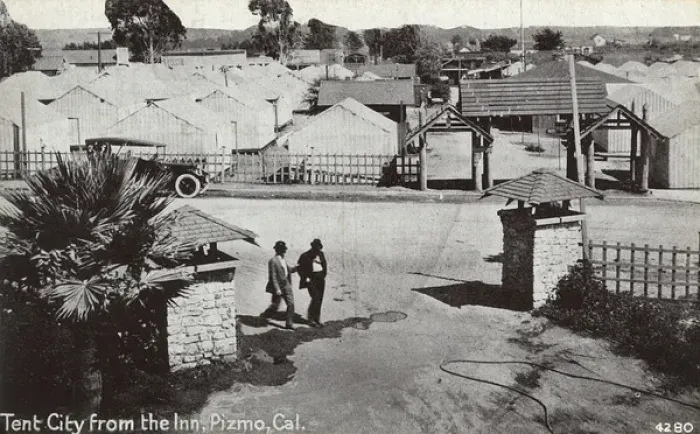 Framed Print : Tent City, Pizmo (Pismo), San Luis Obispo, California, USA Framed Print : Tent City, Pizmo (Pismo), San Luis Obispo, California, USA
