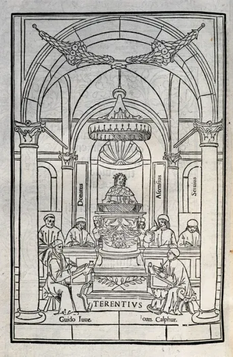 Framed Print : Terence (195-159 BC). Engraving Framed Print : Terence (195-159 BC). Engraving