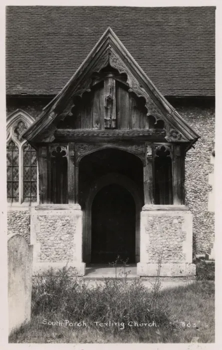 Framed Print : Terling, Essex - Terling Church - The South Porch