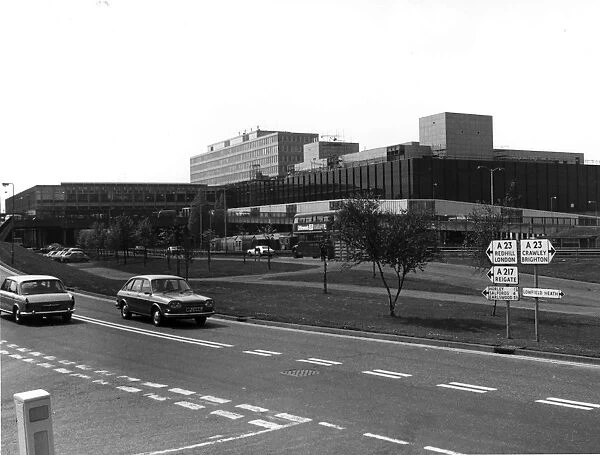 The terminal complex at Gatwick Airport - 1974