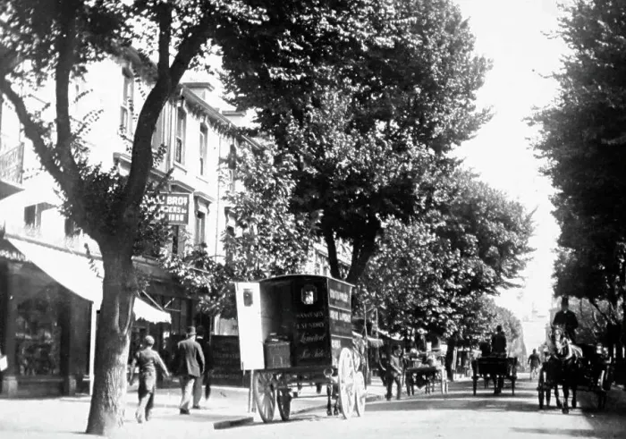 Framed Print : Terminus Road, Eastbourne, Victorian period Framed Print : Terminus Road, Eastbourne, Victorian period