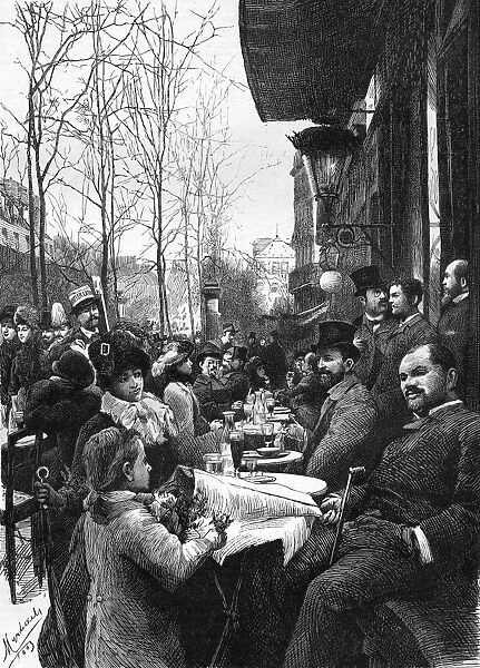 Terrace Cafe Scene 1884