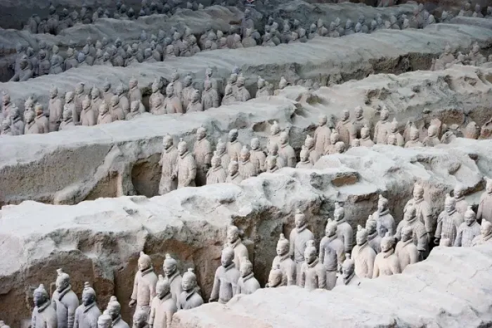 Framed Print : Terracotta Army. 221-206 BC. CHINA. Xian. Mausoleum Framed Print : Terracotta Army. 221-206 BC. CHINA. Xian. Mausoleum