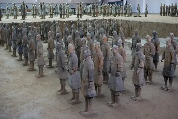 Framed Print : Terracotta Army. 221-206 BC. CHINA. Xian. Mausoleum Framed Print : Terracotta Army. 221-206 BC. CHINA. Xian. Mausoleum
