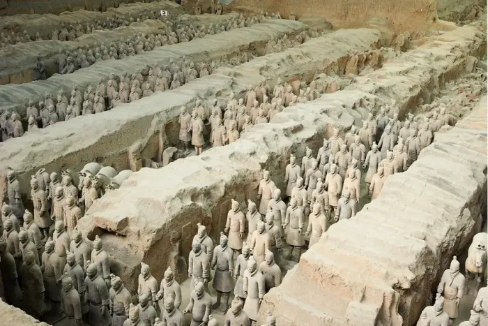 Framed Print : Terracotta Army. 221-206 BC. CHINA. Xian. Mausoleum Framed Print : Terracotta Army. 221-206 BC. CHINA. Xian. Mausoleum