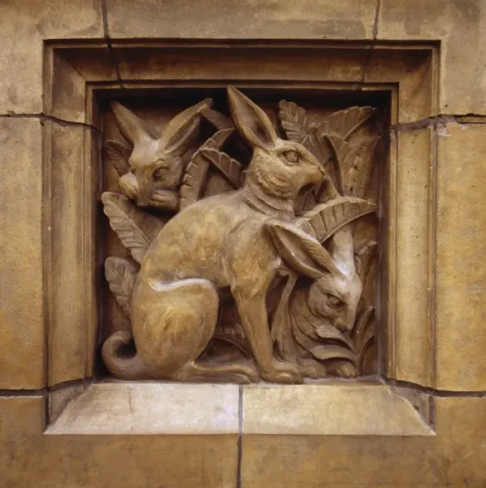 Framed Print : Detail of terracotta panel from the Natural History Museum Framed Print : Detail of terracotta panel from the Natural History Museum