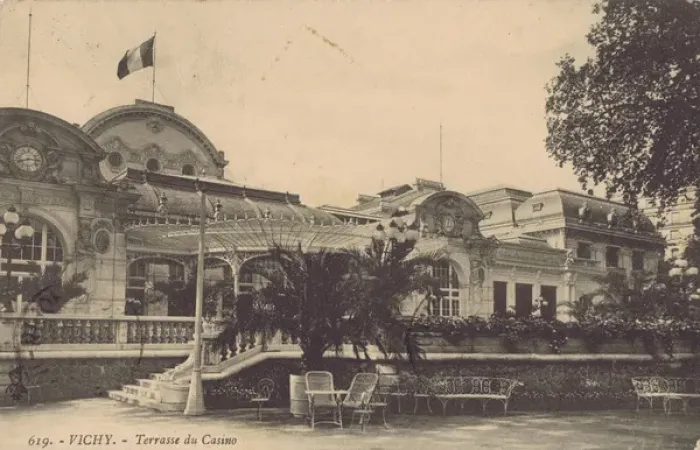 Framed Print : The terrasse of the Casino at Vichy, France Framed Print : The terrasse of the Casino at Vichy, France