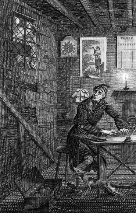 Framed Print : TERRIFIED MISER 1793