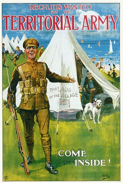 Territorial Army Poster Our beautiful pictures are available as Framed ...