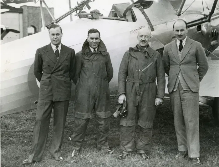 Framed Print : Test pilots - Summers, Lucas, Bulman and Hindmarsh Framed Print : Test pilots - Summers, Lucas, Bulman and Hindmarsh