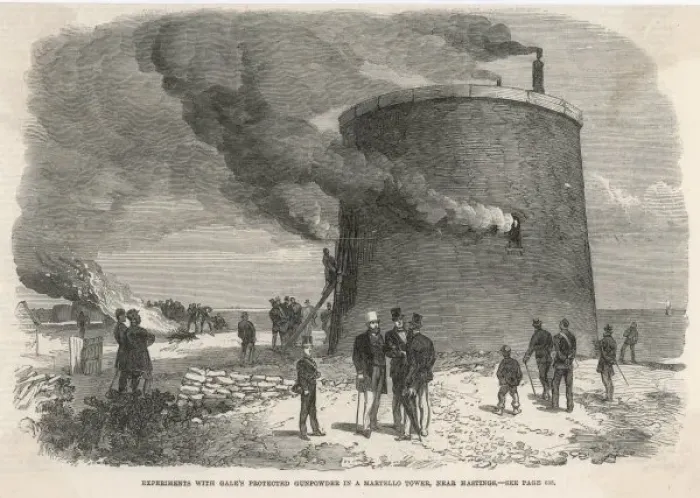 Framed Print : Testing Explosives / 1866 Framed Print : Testing Explosives / 1866