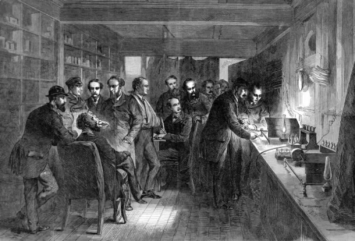 Framed Print : Testing the recovered Atlantic telegraph cable Framed Print : Testing the recovered Atlantic telegraph cable