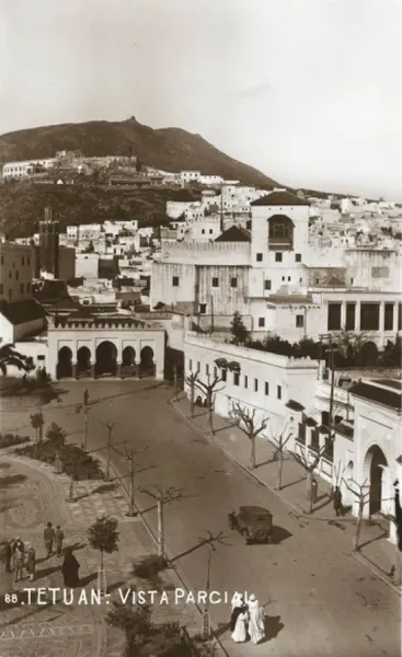 Tetuan Morocco Partial View Of The Town Print Cards