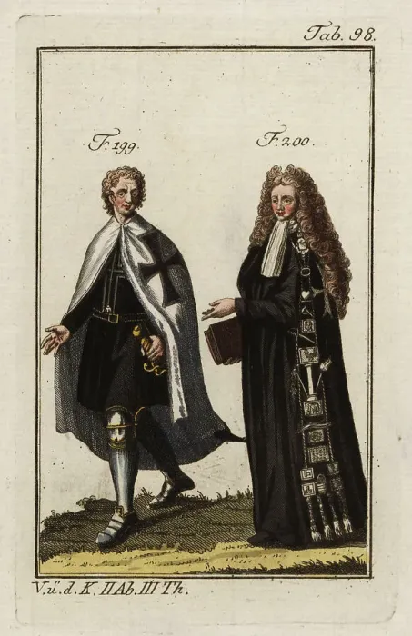Framed Print : A Teutonic knight and a Knight of Malta Framed Print : A Teutonic knight and a Knight of Malta