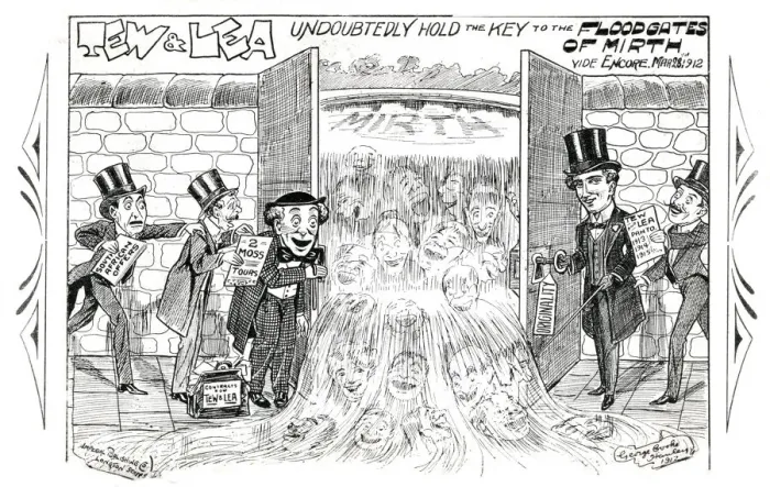 Framed Print : Tew & Lea, Comedy Artistes, Hippodrome, Leeds - undoubtedly hold the key to