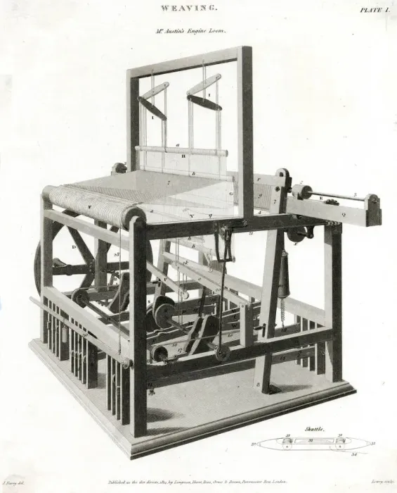 Framed Print : Textile Industry - Weaving - Mr Austins Engine Loom Framed Print : Textile Industry - Weaving - Mr Austins Engine Loom