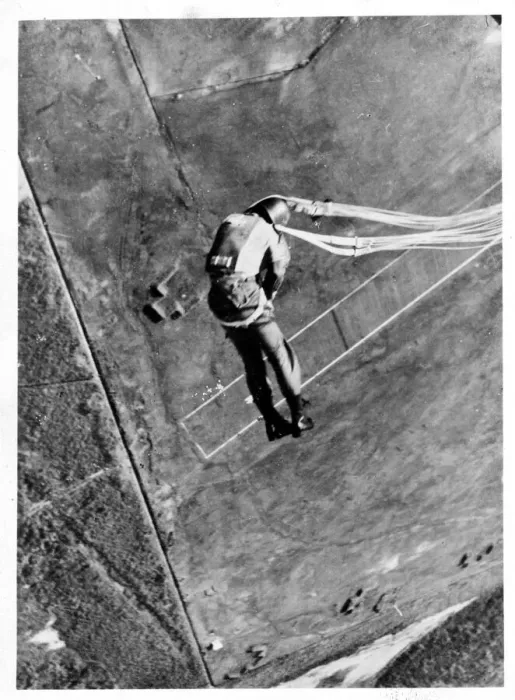 Framed Print : Thai paratroop trainee jump over Royal Air Force Sembawang Framed Print : Thai paratroop trainee jump over Royal Air Force Sembawang