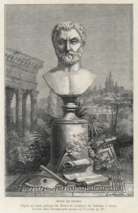Framed Print : Thales Bust Framed Print : Thales Bust