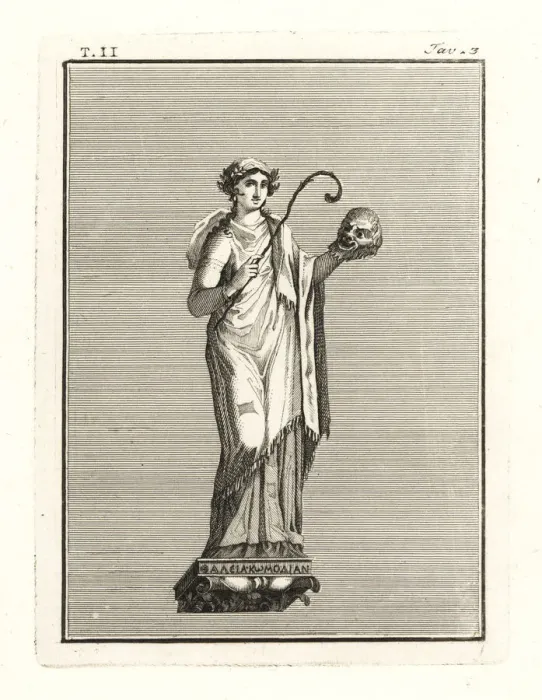 Framed Print : Thalia, Roman muse of comedy Framed Print : Thalia, Roman muse of comedy