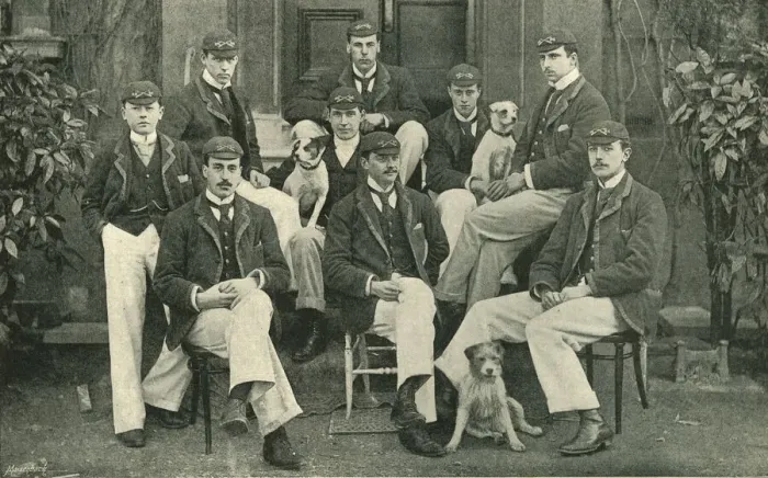 Framed Print : Thames Boat Race - Oxford University Crew, 1894 Framed Print : Thames Boat Race - Oxford University Crew, 1894