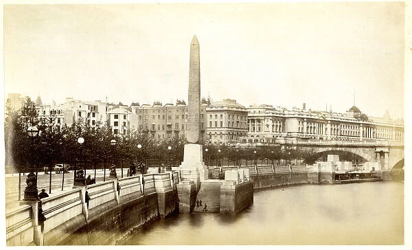 Thames Embankment and Cleopatras Needle, London