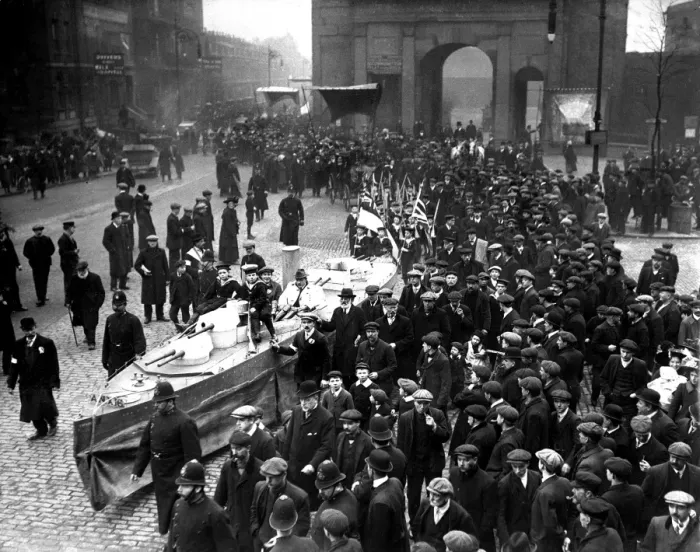 Framed Print : Thames Ironworks demonstration, London Framed Print : Thames Ironworks demonstration, London