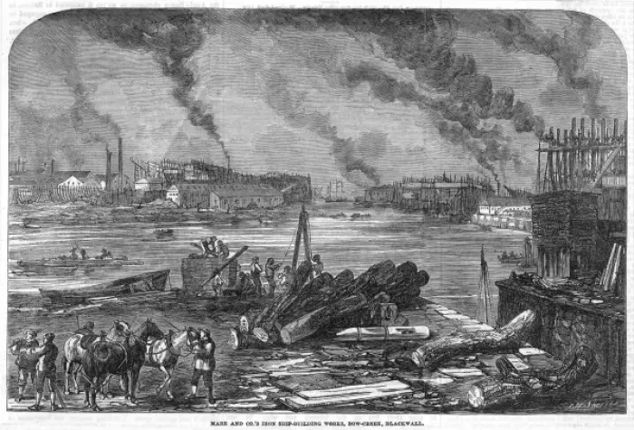 Framed Print : Thames Shipworks Framed Print : Thames Shipworks