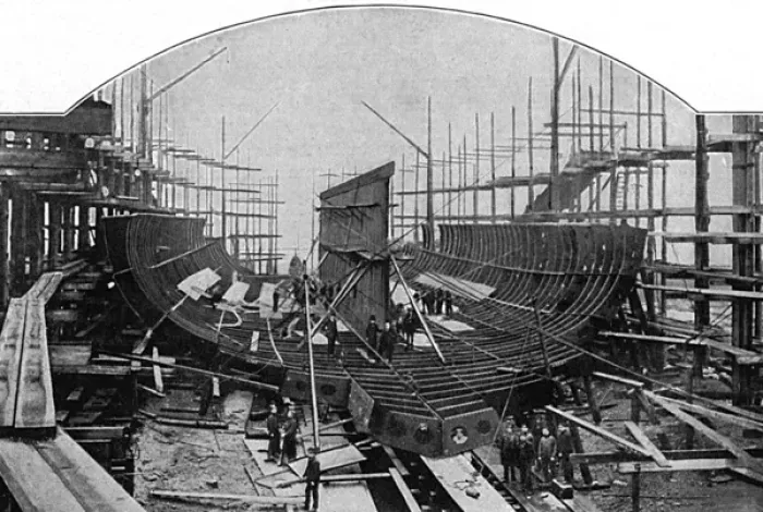 Framed Print : Thames Shipyard Framed Print : Thames Shipyard