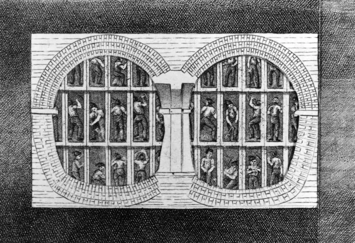 Framed Print : Thames Tunnel cross section during construction Framed Print : Thames Tunnel cross section during construction