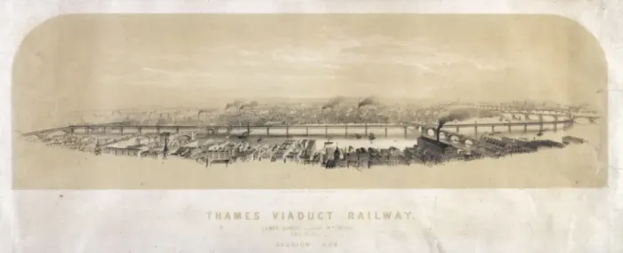 Framed Print : Thames Viaduct Railway Framed Print : Thames Viaduct Railway