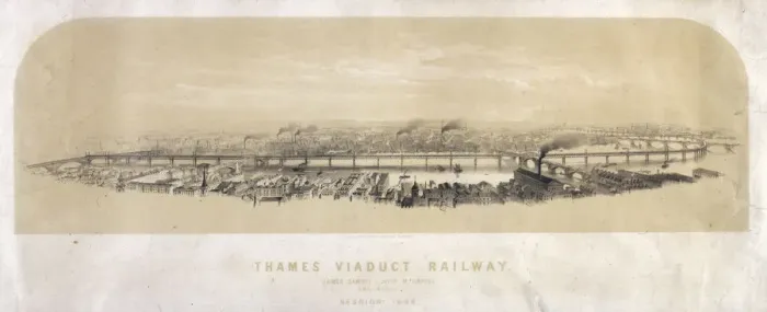 Framed Print : Thames Viaduct Railway Framed Print : Thames Viaduct Railway