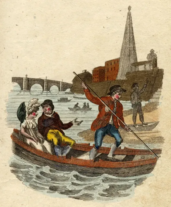 Framed Print : Thames Waterman 1804 Framed Print : Thames Waterman 1804