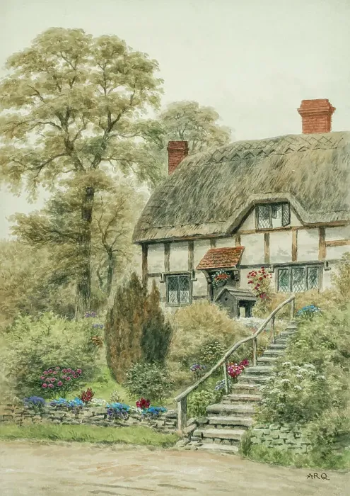 Framed Print : Thatched cottage in Ardington, Oxfordshire Framed Print : Thatched cottage in Ardington, Oxfordshire