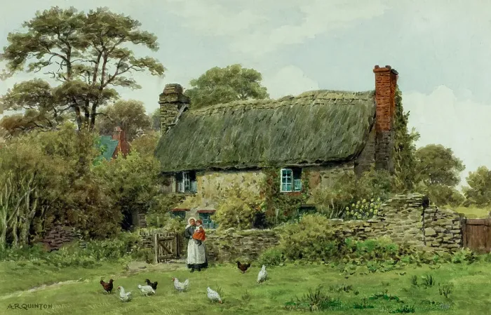 Framed Print : Thatched cottage near Looe, Cornwall Framed Print : Thatched cottage near Looe, Cornwall