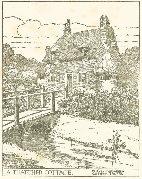 Framed Print : Thatched Cottage Proposal, Woldsea Framed Print : Thatched Cottage Proposal, Woldsea