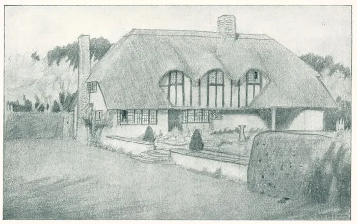Framed Print : Thatched House Near Minehead, Somerset