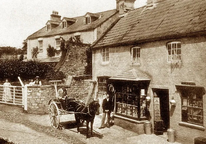 Framed Print : Theale Post Office, early 1900s Framed Print : Theale Post Office, early 1900s