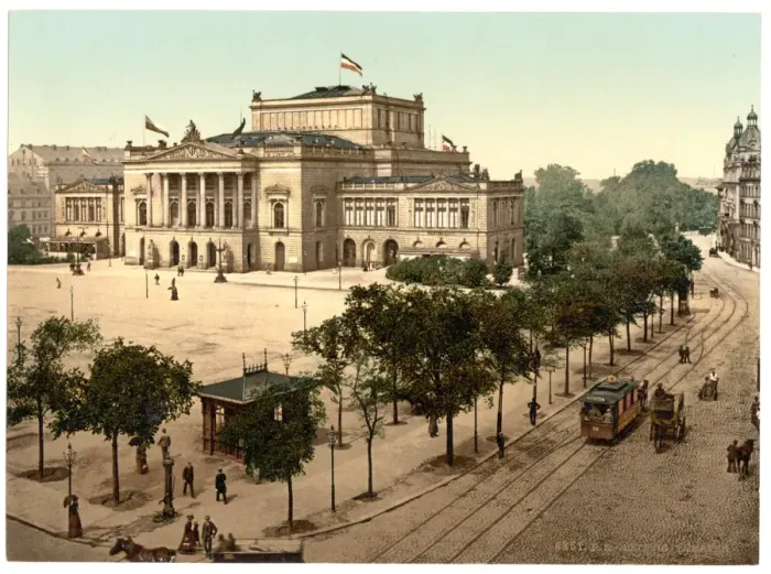 Framed Print : Theater, Leipsig, Saxony, Germany Framed Print : Theater, Leipsig, Saxony, Germany