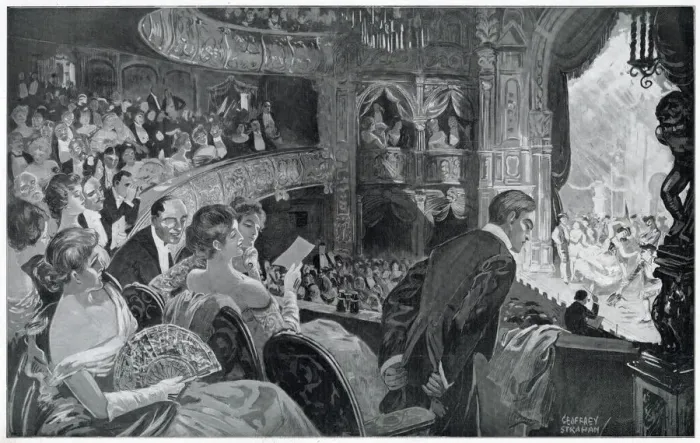 Framed Print : Theatre Audience 1905 Framed Print : Theatre Audience 1905