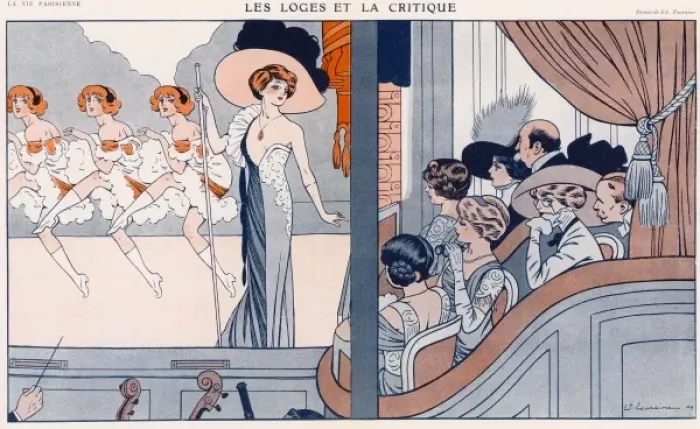 Framed Print : Theatre from a Box 1909 Framed Print : Theatre from a Box 1909