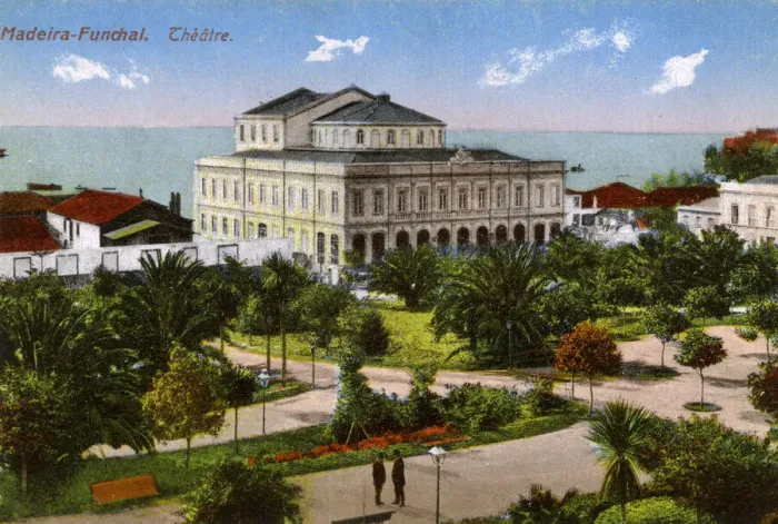 Framed Print : Theatre building, Funchal, Madeira Framed Print : Theatre building, Funchal, Madeira