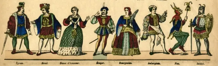 Framed Print : Theatre Characters Framed Print : Theatre Characters