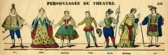 Framed Print : Theatre Characters Framed Print : Theatre Characters