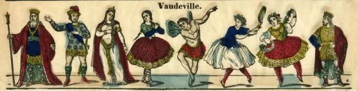 Framed Print : Theatre Characters - Vaudeville Framed Print : Theatre Characters - Vaudeville