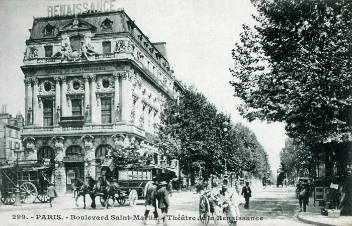 Framed Print : Theatre de la Renaissance - Boulevard Saint-Martin, Paris Framed Print : Theatre de la Renaissance - Boulevard Saint-Martin, Paris