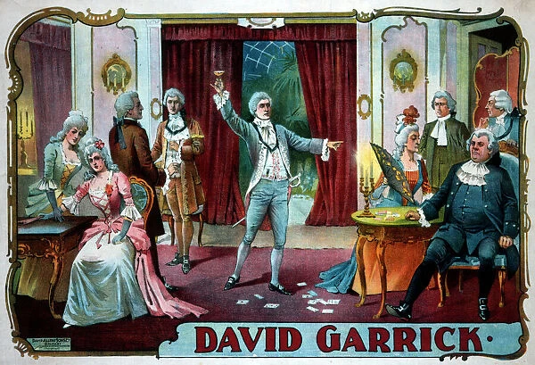 Theatre poster, David Garrick