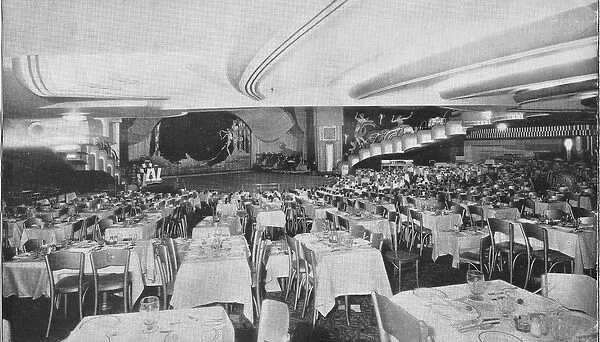 Theatre restaurant and stage at the French Casino, NYC