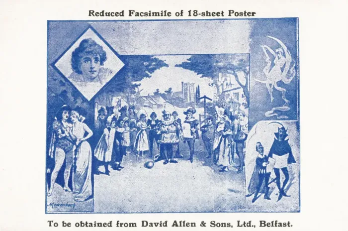 Framed Print : Theatre show, promotional postcard Framed Print : Theatre show, promotional postcard